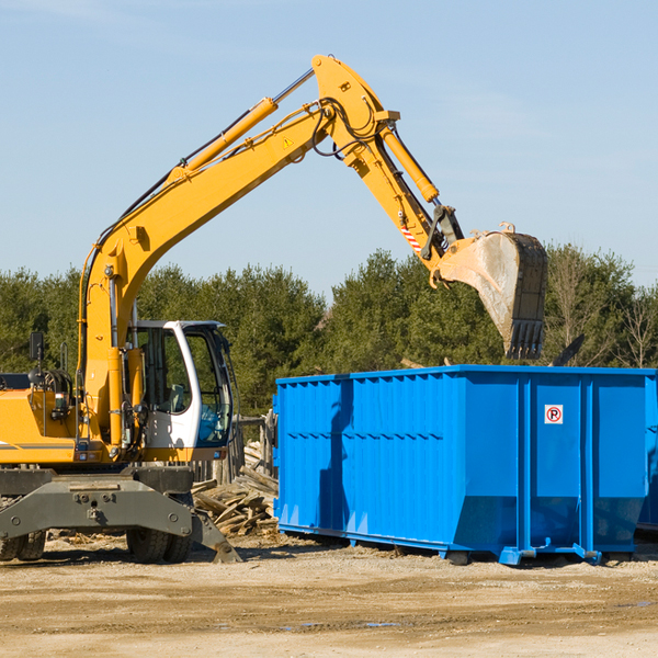 are there any restrictions on where a residential dumpster can be placed in Gallion Alabama